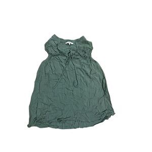 RO & DE Olive green sleeveless blouse